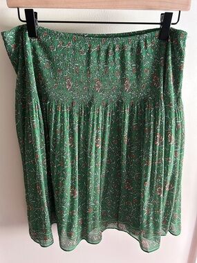Max Studio green print skirt
